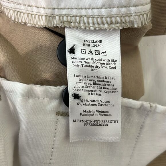 NWT Everlane The Performance Chino | Uniform Straight Fit Abalone Size 34 X 28 - Picture 7 of 11